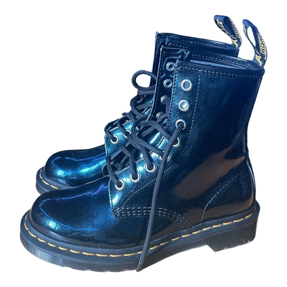 Dr Martens Green Sparkle Women's Size 5 Shoes Sparkle Barely Worn